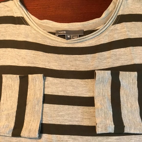 Vince Long Sleeve Striped Tee - Picture 4 of 5